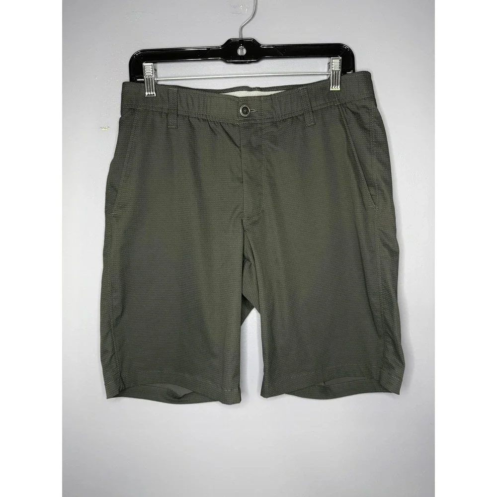 Under Armour Match Play Vented Golf Shorts Mens 32 Green Chino Performance Light
